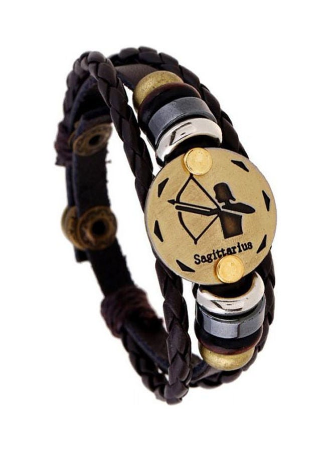 5esha Zodiac Designed Leather Bracelet - Image 1