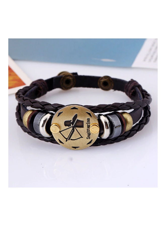 5esha Zodiac Designed Leather Bracelet - Image 2