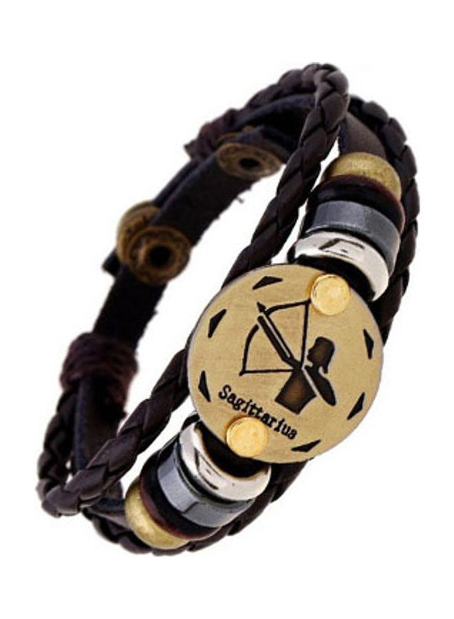 5esha Zodiac Designed Leather Bracelet - Image 3