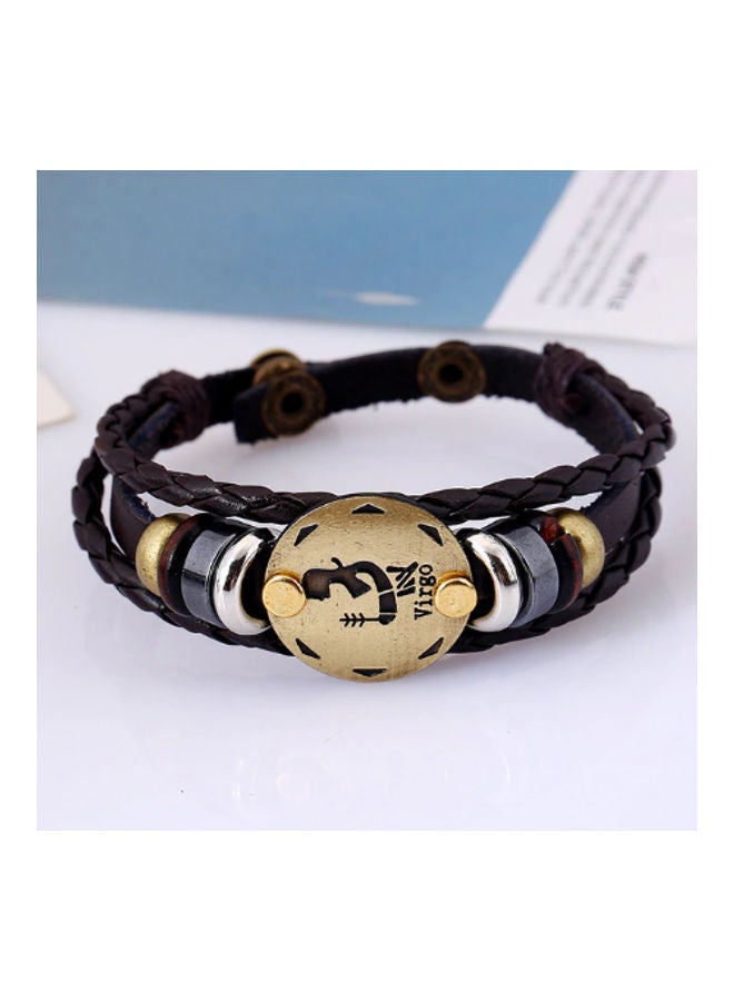 5esha Zodiac Designed Leather Bracelet - Image 2