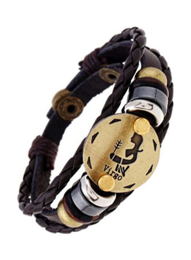 5esha Zodiac Designed Leather Bracelet - Image 3