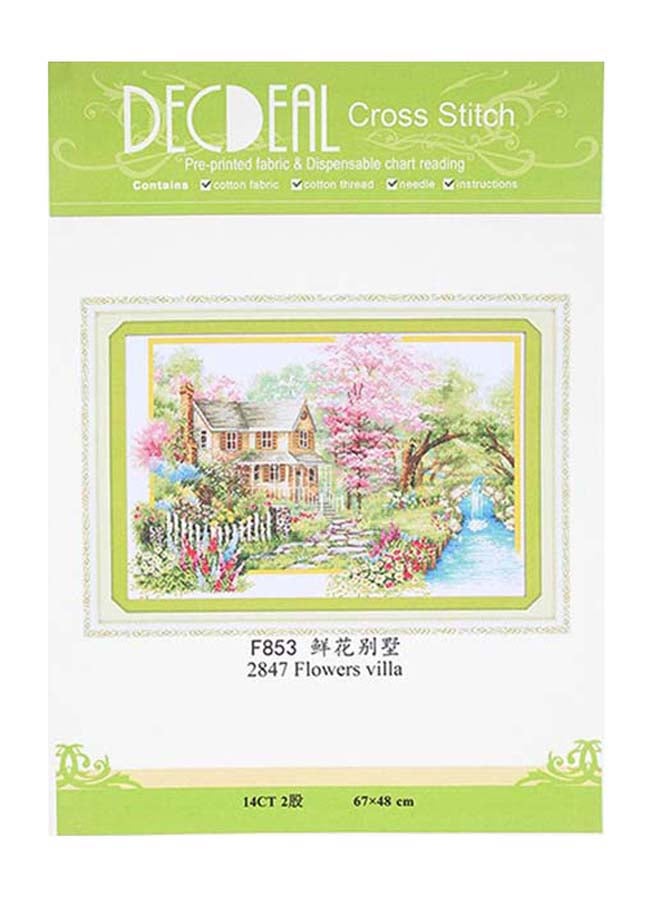 Decdeal DIY Cross Stitch Handmade Painting Multicolour 67 x 48cm  - Image 4