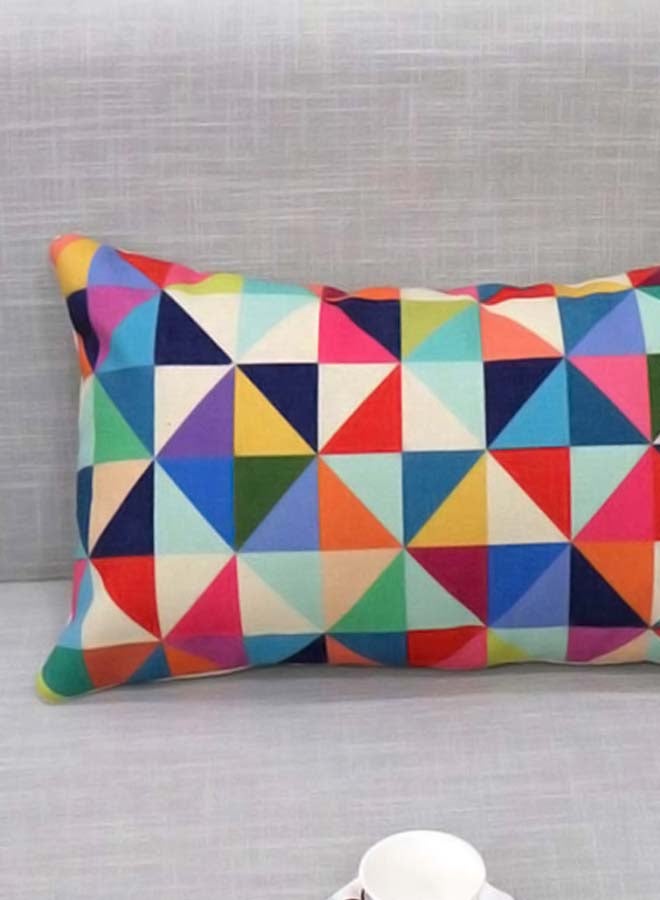 Sharpdo - Decorative Geometric Pattern Pillow Cover Multicolour - Image 1