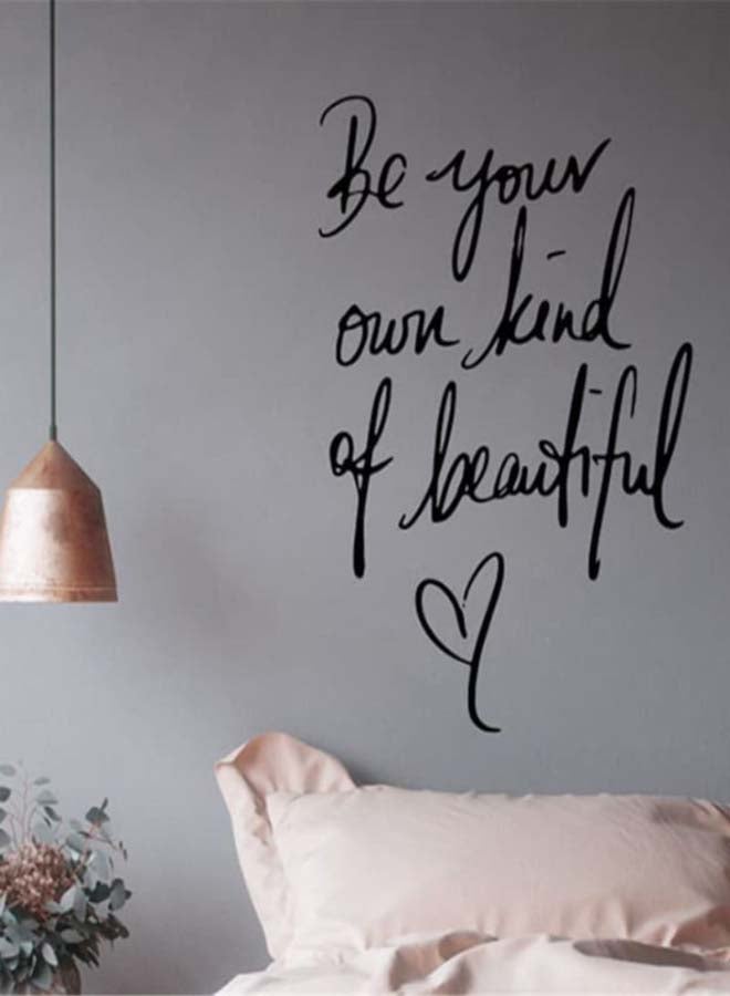 Beauenty Creative English Letters Decorative Wall Sticker Black 55 x 40cm - Image 2