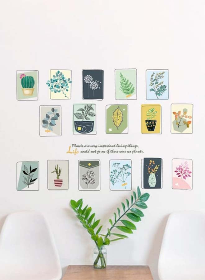 Beauenty Fresh Style Plant Pattern Wall Sticker Multicolour 60 x 90cm - Image 4