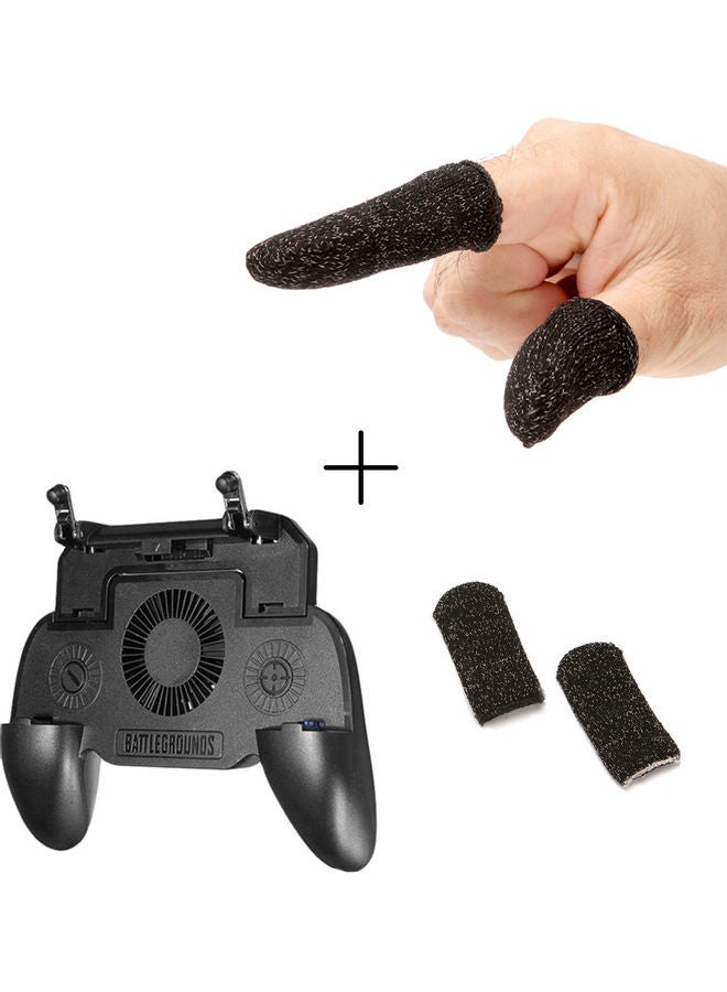 بلاك تايجر ذراع تحكم للعبة PUBG للهواتف المحمولة مع أكمام للأصابع - Image 2