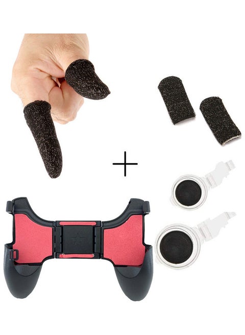 PUBG Mobile Game Controller with Finger Sleeves and Wireless Trigger