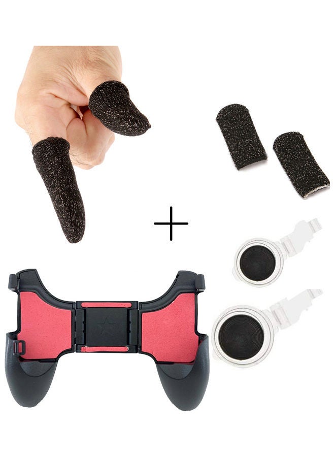 PUBG Mobile Game Controller with Finger Sleeves and Wireless Trigger