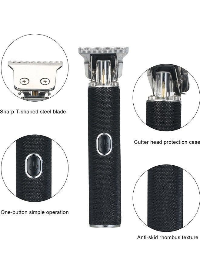 Electric Cordless Hair And Beard T-Blade Trimmer Kit Black 19.00x5.50x15.50cm - Image 5