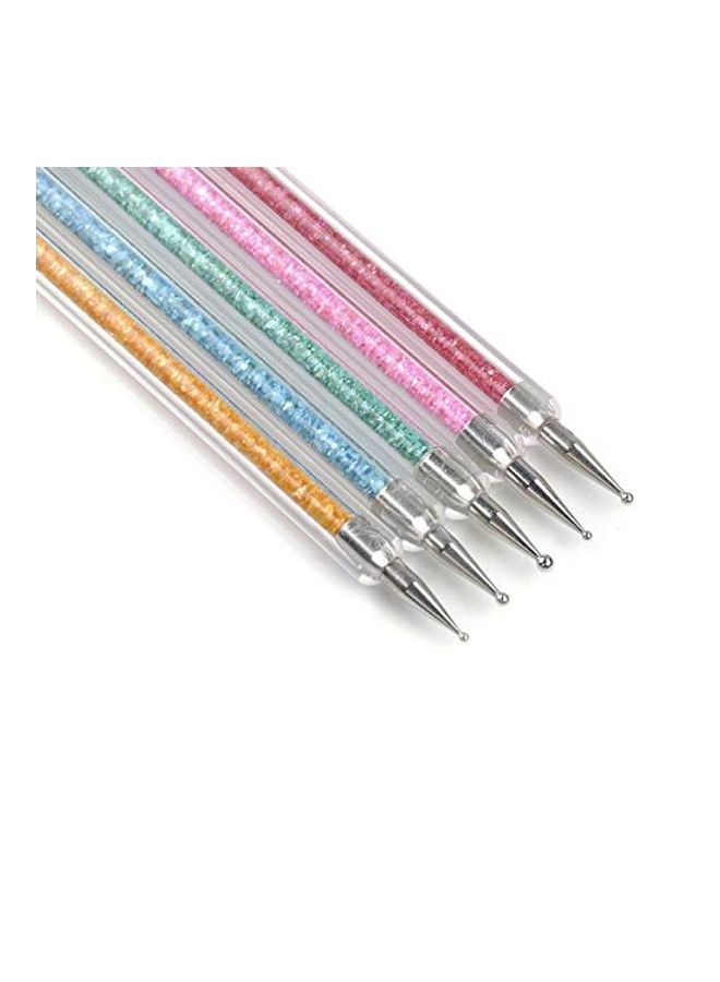 5-Piece Nail Art Drawing Brush Set Multicolour - Image 2