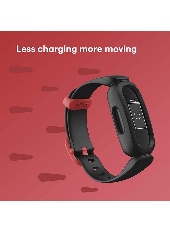 Fitbit - Ace 3 Activity Tracker For Kids With Animated Clock Faces Up To 8 Days Battery Life And Water Resistant Up To 50 m Black/Sport Red - Image 1