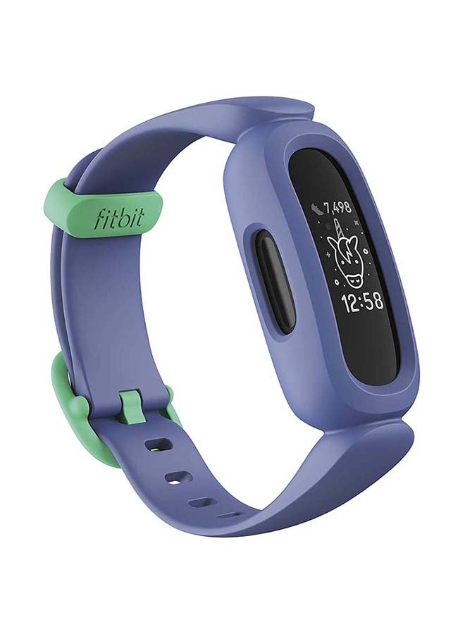 Fitbit - Ace 3,Tracker for Kids 6+ with Animated Clock Faces, Up to 8 days battery life & water resistant up to 50 m Cosmic Blue & Astro Green - Image 1