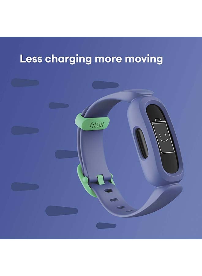 Fitbit - Ace 3,Tracker for Kids 6+ with Animated Clock Faces, Up to 8 days battery life & water resistant up to 50 m Cosmic Blue & Astro Green - Image 1