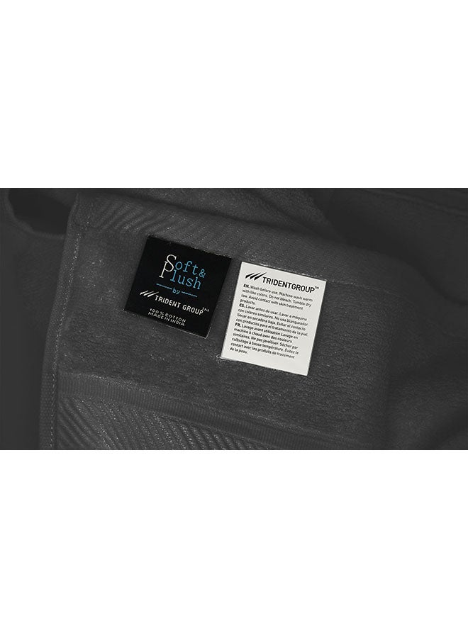 ترايدنت طقم مناشف فاخرة من القطن 100% بوزن 500 جرام، مكون من قطعتين - Image 3