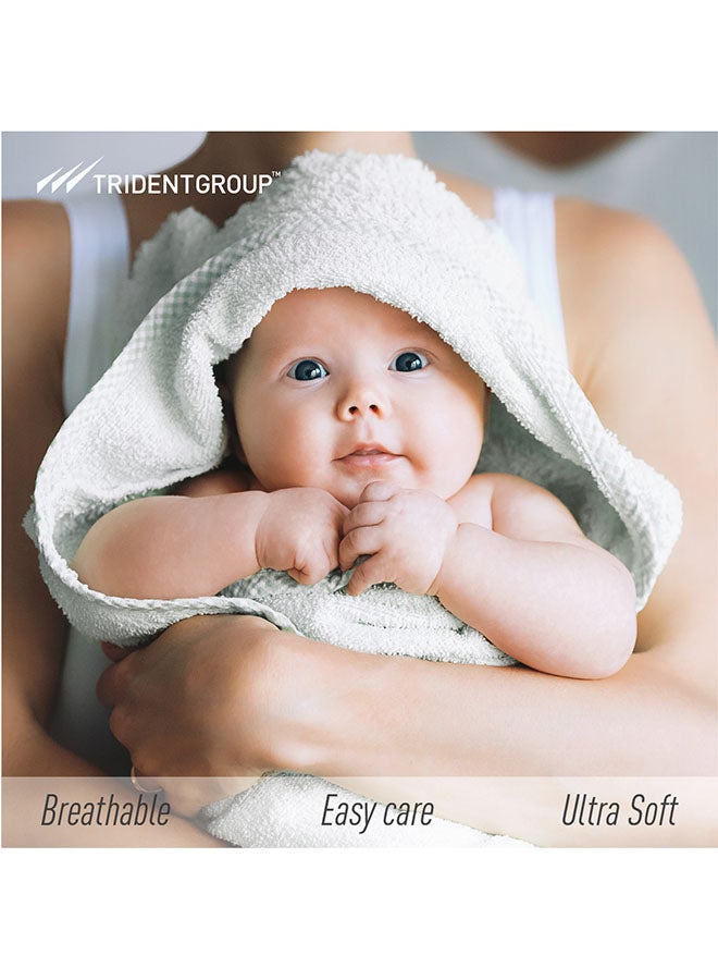 ترايدنت طقم مناشف فاخرة من القطن 100% بوزن 500 جرام، مكون من قطعتين - Image 5