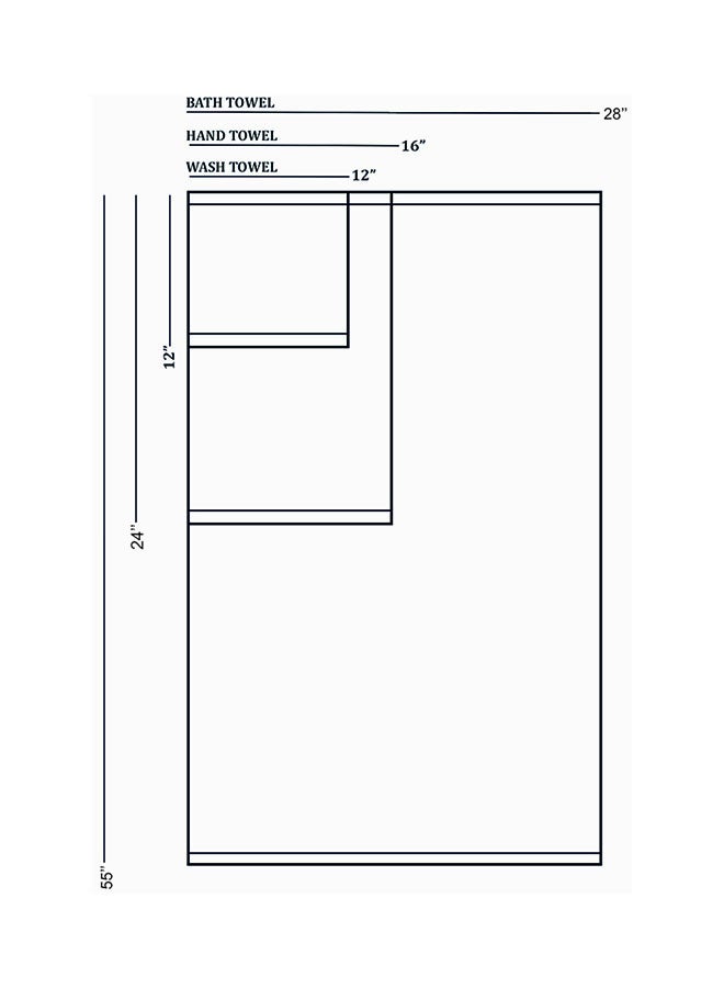 ترايدنت طقم مناشف استحمام 2 قطعة من القطن 100% بوزن 500 جرام لكل متر مربع - Image 5