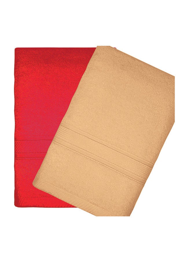 ترايدنت طقم مناشف استحمام فاخرة من القطن 100% بوزن 500 جرام، مكون من قطعتين - Image 1