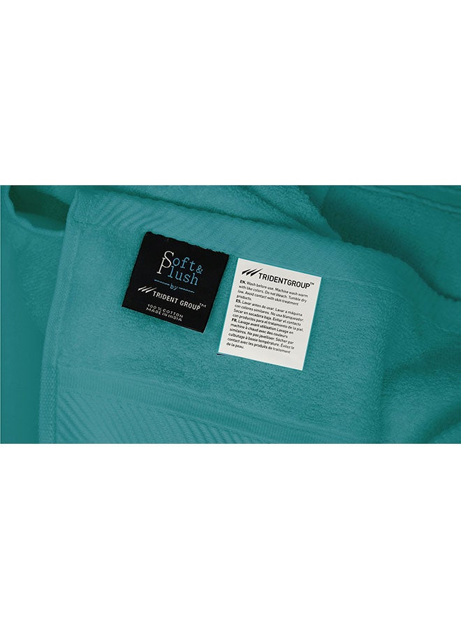 ترايدنت طقم مناشف فاخرة من القطن 100% بوزن 500 جرام، مكون من 4 قطع - Image 3