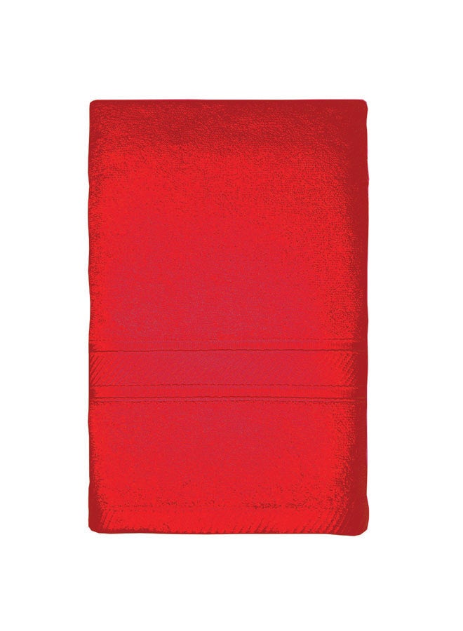 Trident 4-Piece 100% Cotton 500 GSM Plush Towel Set Red 70x140cm  - Image 2