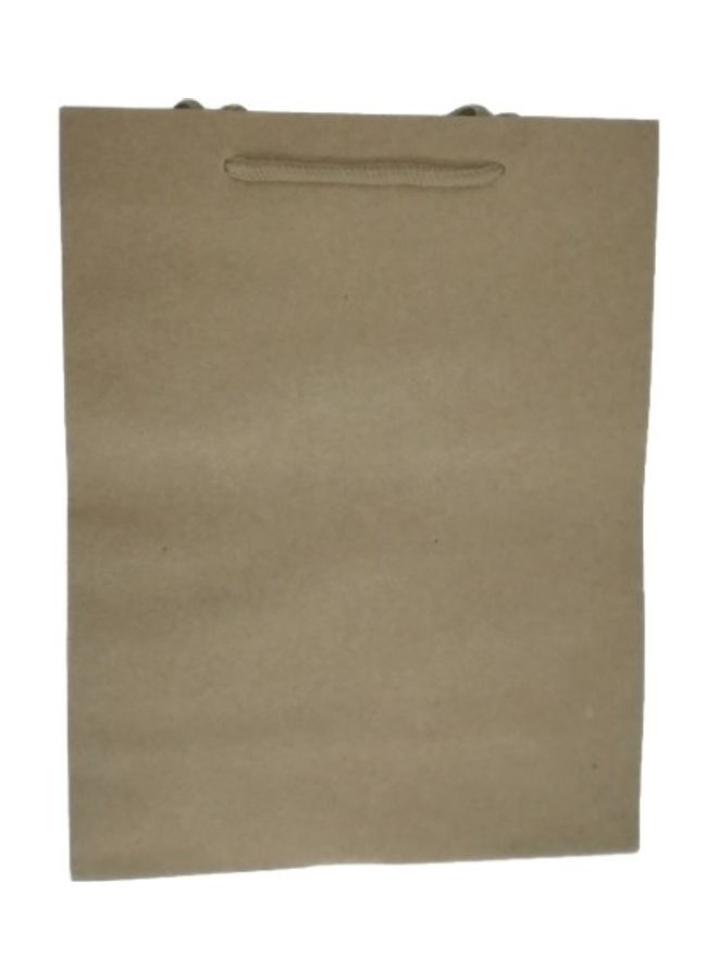 12-Piece Paper Gift Bags Brown - Image 1