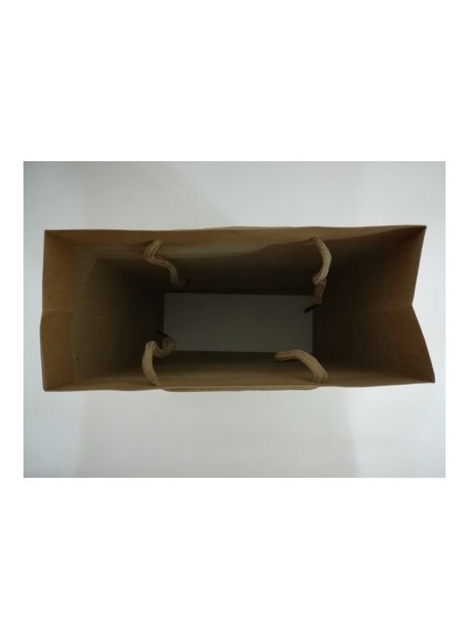 12-Piece Paper Gift Bags Brown - Image 2