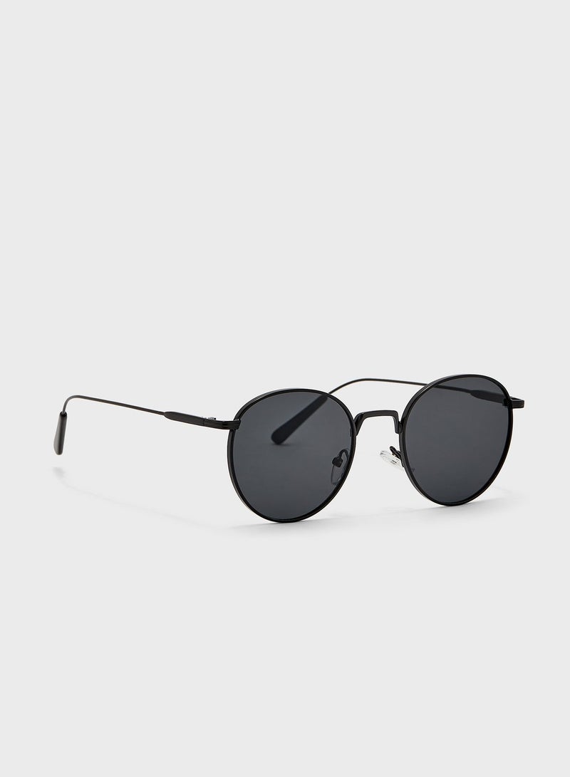 Seventy Five Men's Casual Full Rim Round Sunglasses SS1209 - Image 1