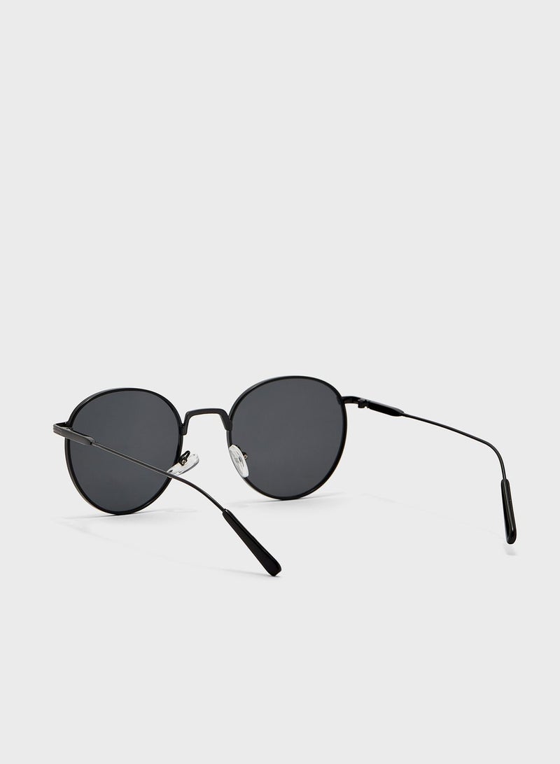 Seventy Five Men's Casual Full Rim Round Sunglasses SS1209 - Image 2