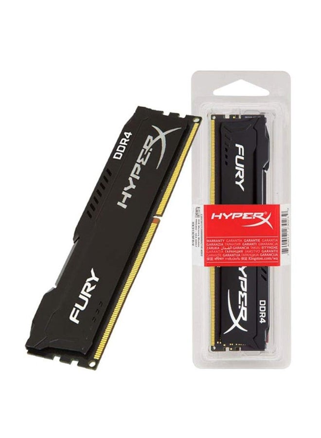 هايبركس - ذاكرة رام DDR4 أحادية سعة 8 جيجابايت بتردد 2400 ميجاهرتز وزمن انتقال 151515 من سلسلة فيوري من كينجستون أسود - Image 1