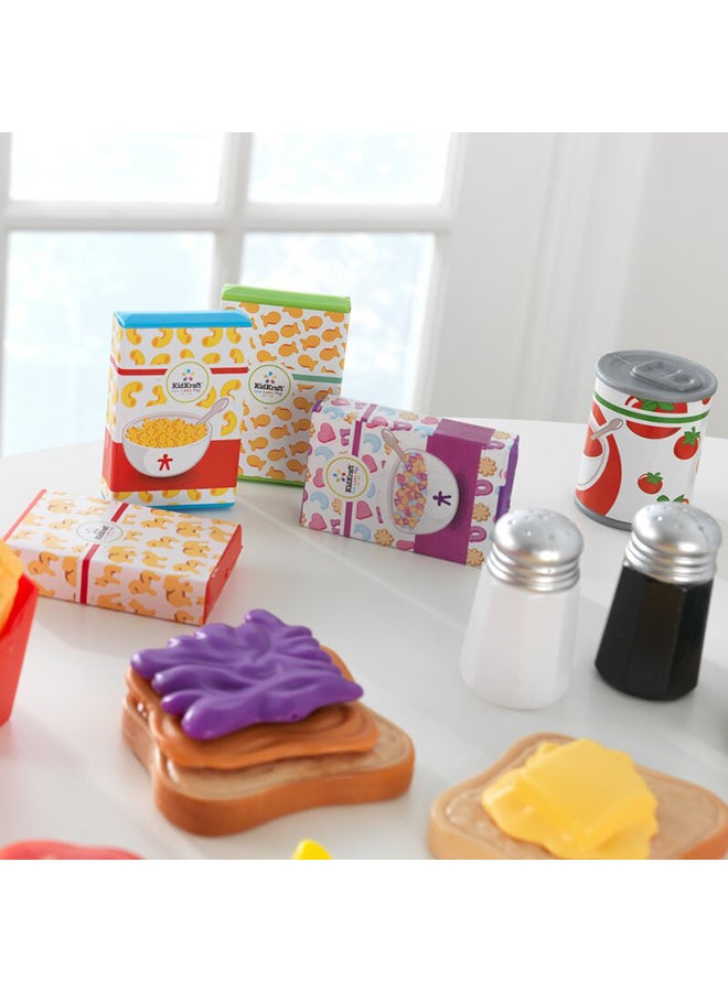 KidKraft 115-Piece Deluxe Tasty Treats Pretend Play Food Set  - Image 3