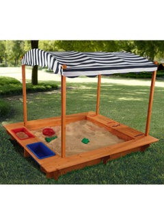 KidKraft Outdoor Sandbox With Canopy 165  - Image 4