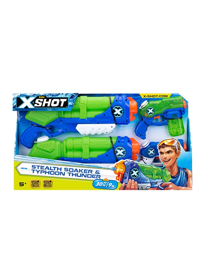 x_shot مجموعة قاذف ماء وورفير سريع التعبئة من قطعتين - Image 1