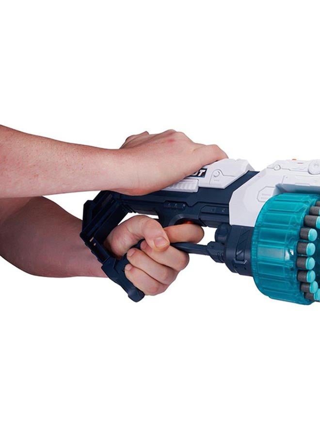 Lightweight Compact Rich Authentic Design Excel Turbo Fire Blaster With Darts Toy 23.62x4.72x11.02inch