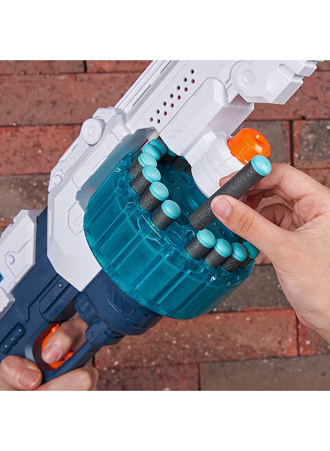 Lightweight Compact Rich Authentic Design Excel Turbo Fire Blaster With Darts Toy 23.62x4.72x11.02inch