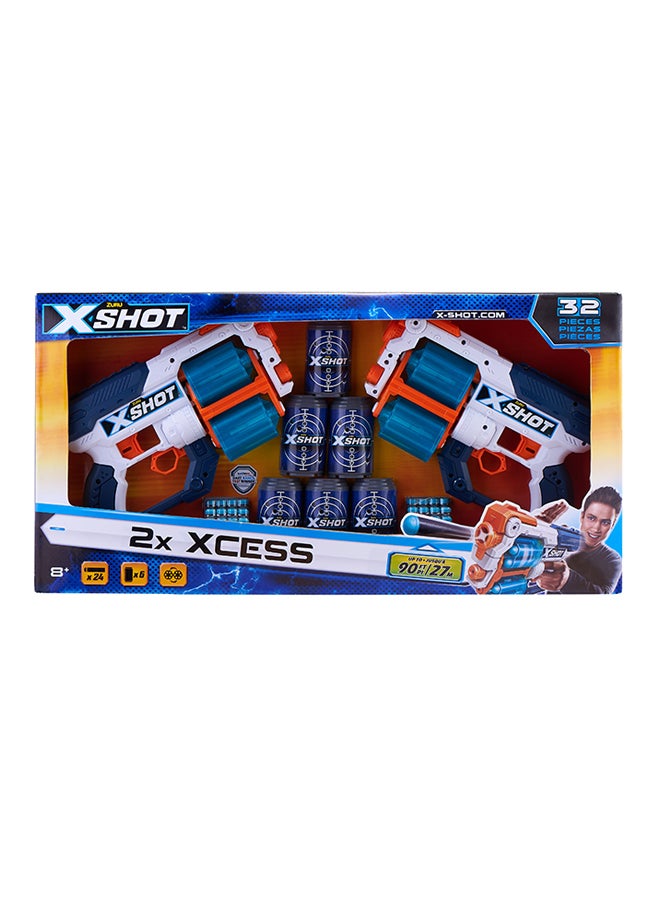 X-Shot 32-Piece DoubleFoam Darts Blaster Set - Image 1