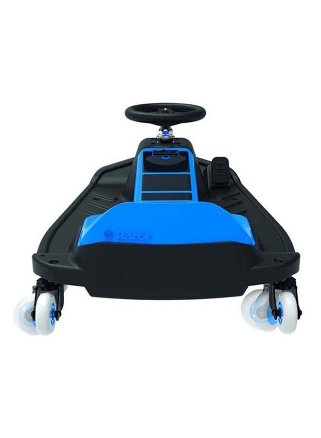 Razor - Razor Crazy Cart Shift - Electric Go Kart for Kids 6+ with 360° Auto Drift Steering, 8 mph Max Speed, Low Speed Setting & 40 Minute Ride Time, 5 Mile Range, Ride On with 12V 5Ah Battery - Black & Blue Multicolour ‎77.1x52.5x32.5cm - Image 1