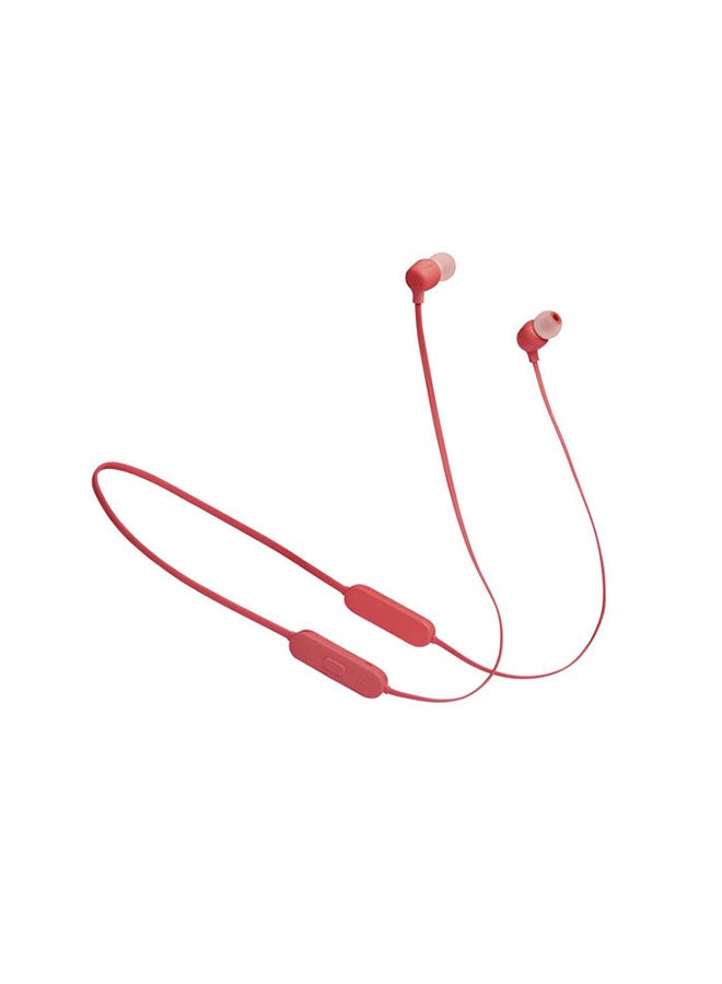 JBL Tune 125Bt Wireless In-Ear Headphones - Pure Bass - 16H Battery - Magnetic Cable - Multi-Point Connection Coral - Image 1