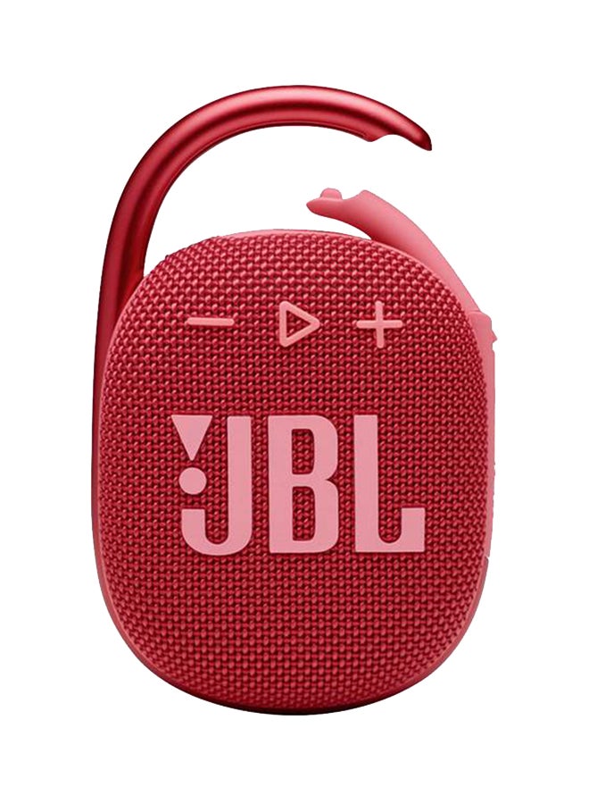 JBL - Clip 4 Portable Bluetooth Speaker Red - Image 1