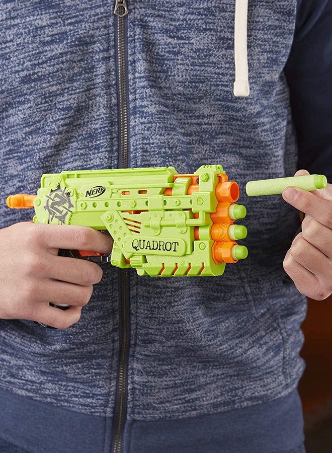 NERF - Zombie Strike Quadrot Blaster With Dart - Image 1