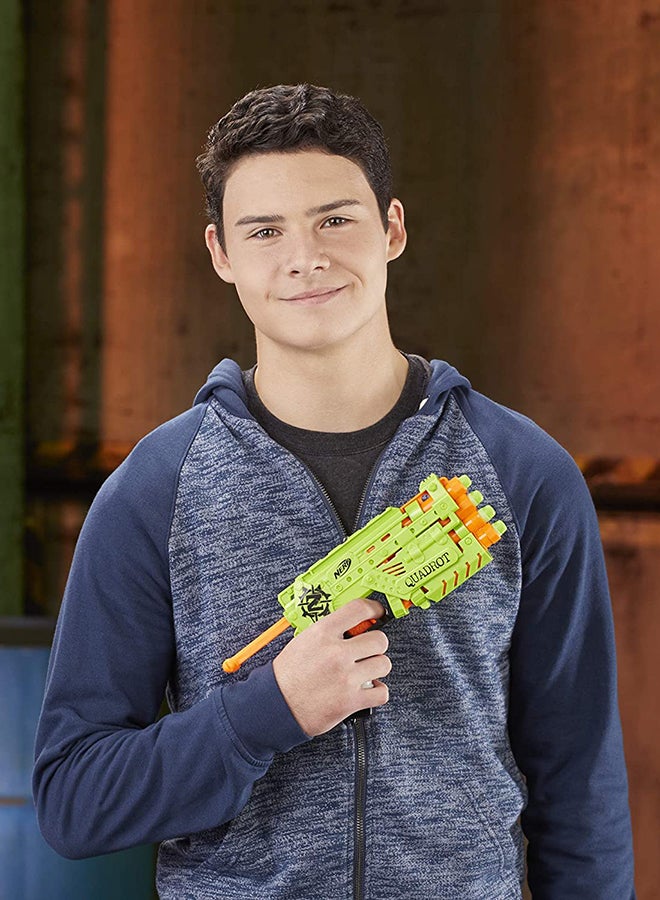 NERF - Zombie Strike Quadrot Blaster With Dart - Image 1