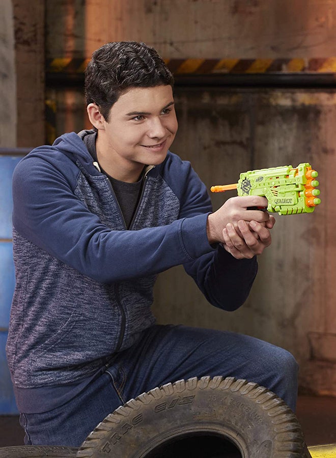 NERF - Zombie Strike Quadrot Blaster With Dart - Image 1