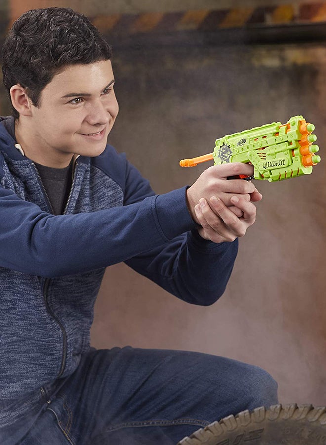 NERF - Zombie Strike Quadrot Blaster With Dart - Image 1