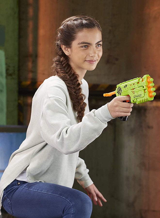 NERF - Zombie Strike Quadrot Blaster With Dart - Image 1