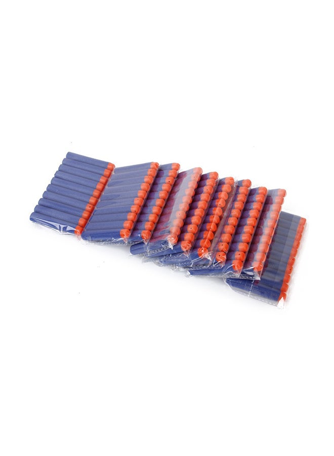 100-Piece Lightweight Portable Compact Durable Sturdy Soft Bullet Dart Set 45x2.6x31.6cm