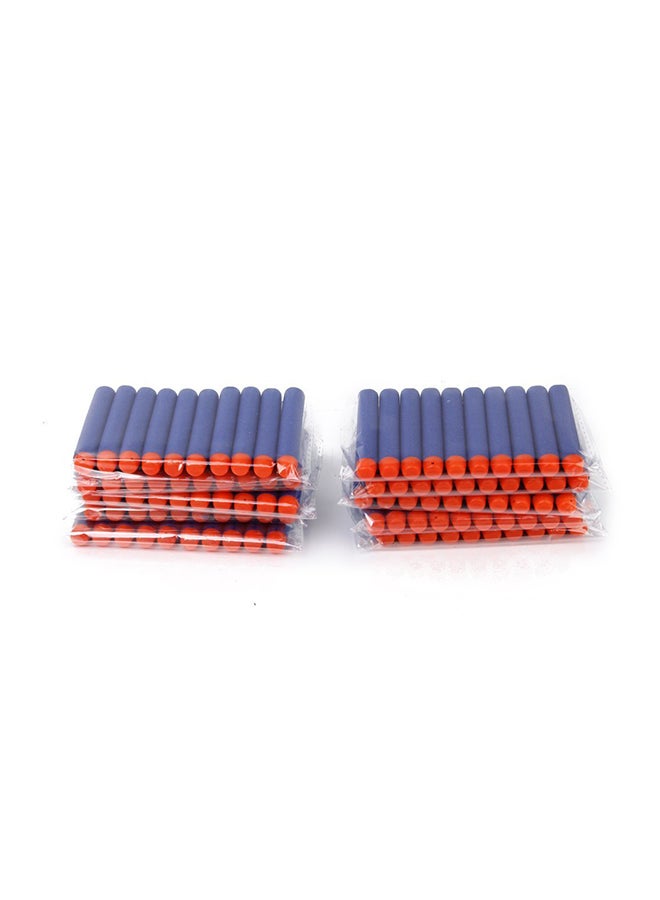 100-Piece Lightweight Portable Compact Durable Sturdy Soft Bullet Dart Set 45x2.6x31.6cm