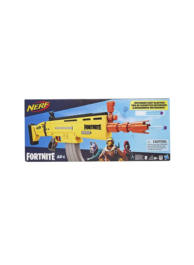 NERF - Nerf - Fortnite Ar-L Elite Dart Blaster 6.68x78.74x33.66cm - Image 1