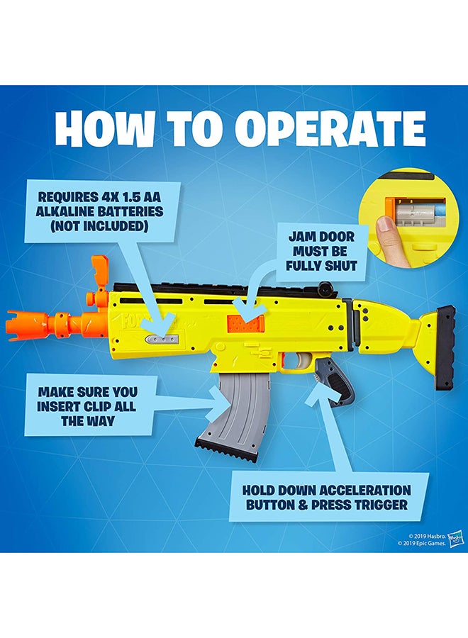 NERF - Nerf - Fortnite Ar-L Elite Dart Blaster 6.68x78.74x33.66cm - Image 1