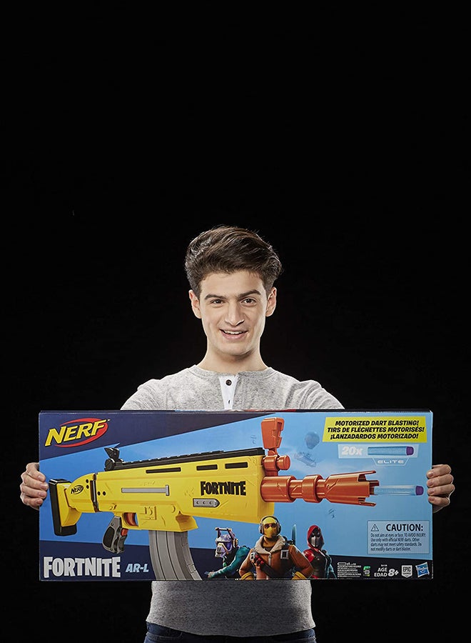 NERF - Nerf - Fortnite Ar-L Elite Dart Blaster 6.68x78.74x33.66cm - Image 1