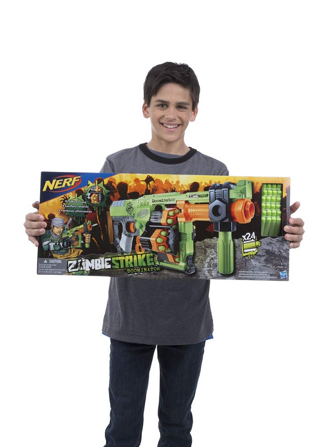NERF - Zombie Strike Doominator Blaster With Dart - Image 1