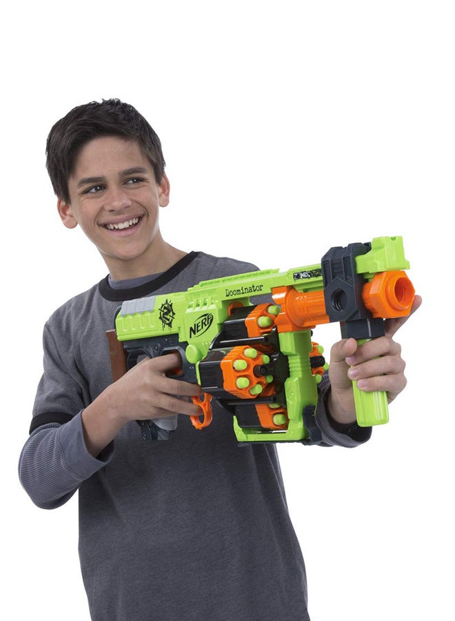 NERF - Zombie Strike Doominator Blaster With Dart - Image 1