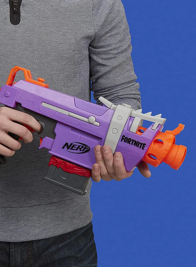 NERF Nerf Fortnite Smg-E Blaster  Motorized Dart Blasting, 6-Dart Clip, 6 Official Nerf Elite Darts 6.71x40.59x22.91cm